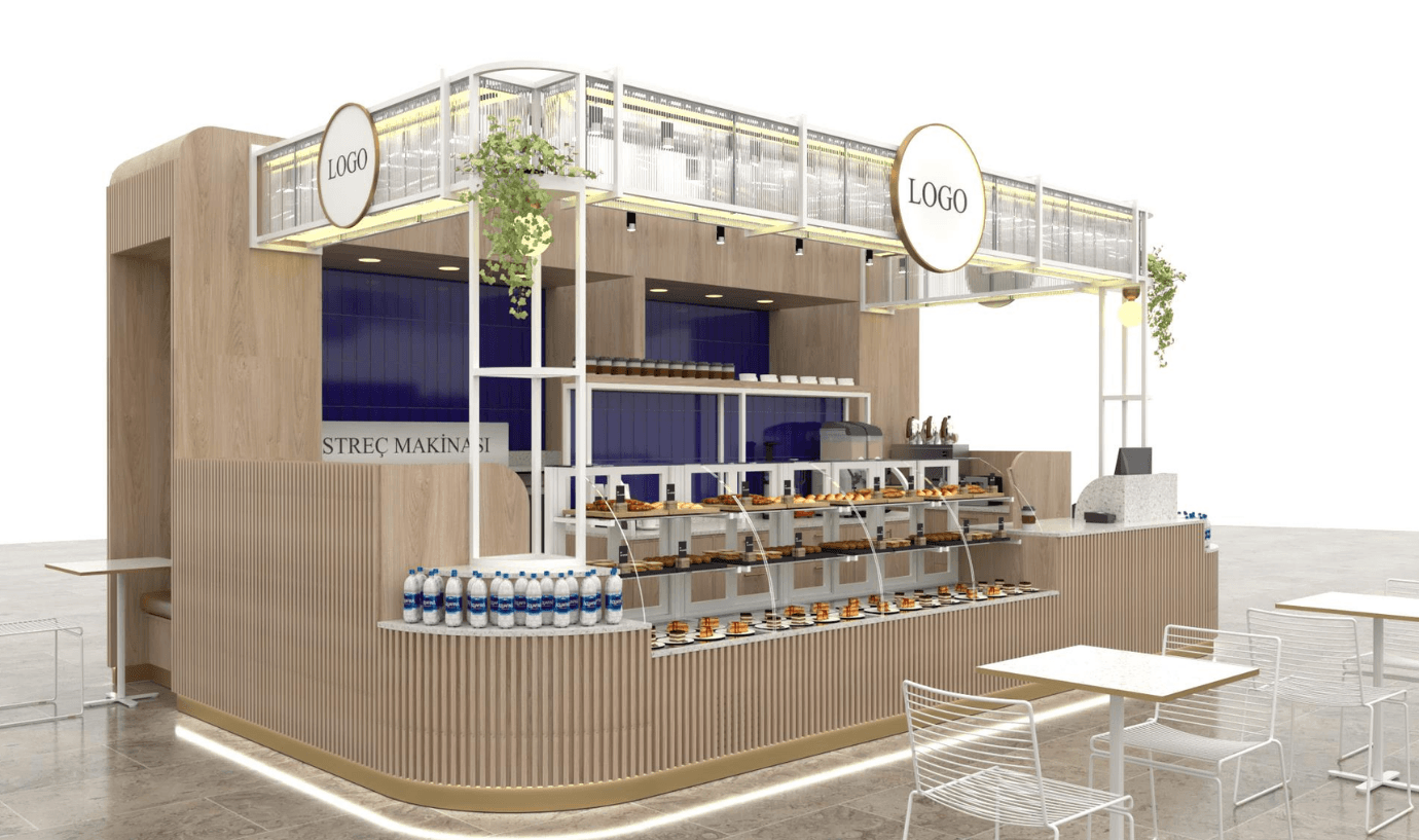 Kiosk tasarım render 1