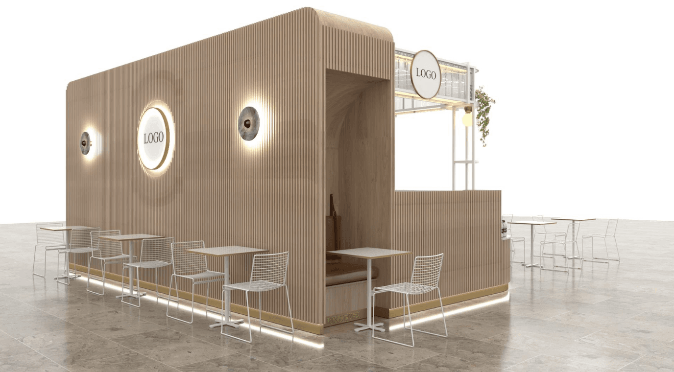 Kiosk tasarım render 2