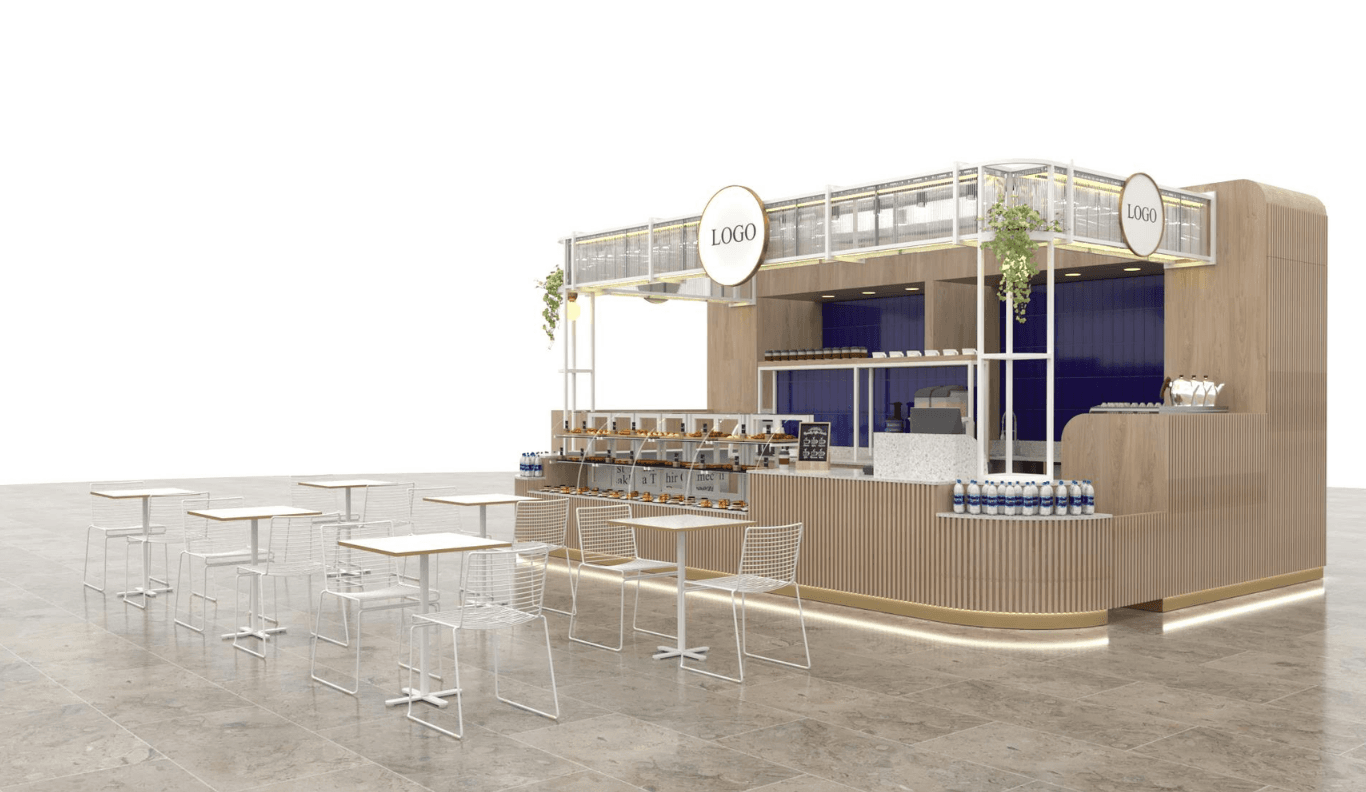 Kiosk tasarım render 3