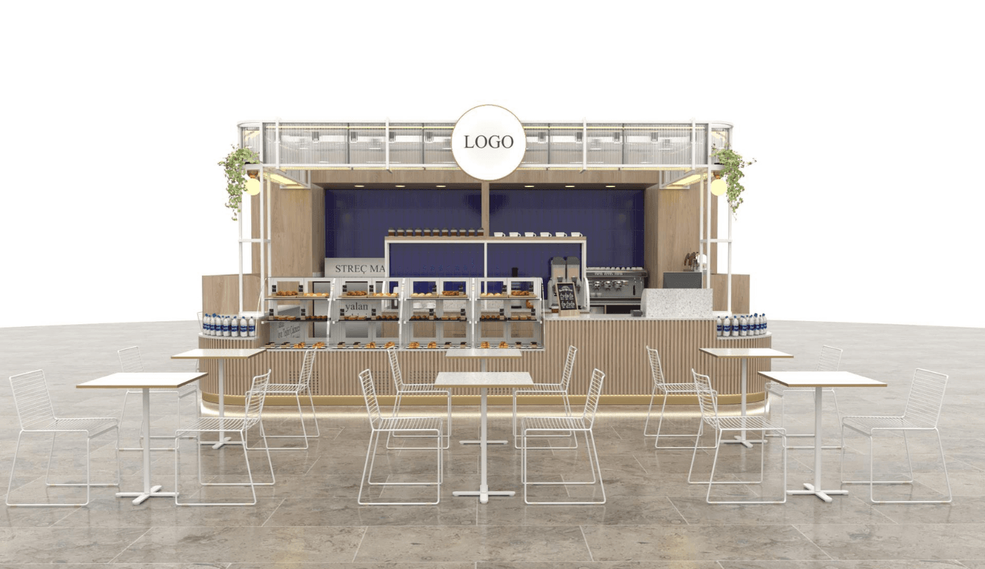 Kiosk tasarım render 4
